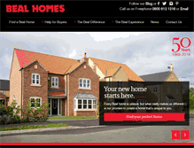 Tablet Screenshot of beal-homes.co.uk